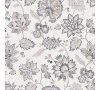 Wallpaper Soft Grey Jacobean Floral Paisley 53cm Repeat Neutral Paper Roll Size
