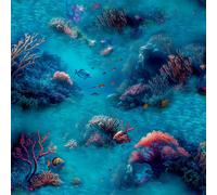 Wallpaper Under The Sea Blue Paper Kids Fish Coral Tropical Design Roll 53cm rpt