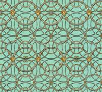 Wallpaper Versace Home Circles Medusa mint green Metallic 370497 (10,12£/1qm)