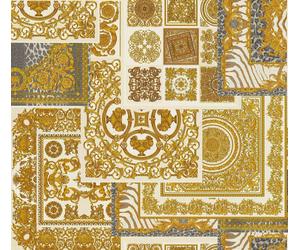 Wallpaper Versace Home Diamonds white gold grey Metallic 370484 (12,46£/1qm)
