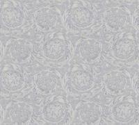 Wallpaper Versace Home Wreath Ornament silver grey Metallic 366924 (17,64£/1qm)