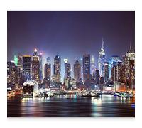 Wallpaper - Wall Mural 350x256 cm Non-Woven Premium Art Print Fleece Wall Mural Decoration Poster Picture Design Modern NYC City New York d-B-0034-a-b