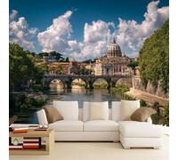 Wallpaper - Wall Mural Church 200 x 140 cm Photo Wallpaper Castle Non-Woven Premium Art Print Wall Mural Decoration for Living Room, Bathroom, Bedroom