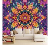 Wallpaper - Wall Mural Color Painting 300 x 210 cm Photo Wallpaper Sunflower Non-Woven Premium Art Print Wall Mural Decoration for Living Room, Bathroom, Bedroom