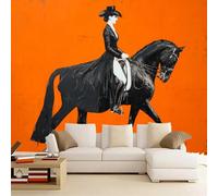Wallpaper - Wall Mural Girl 400 x 280 cm Photo Wallpaper Horse Non-Woven Premium Art Print Wall Mural Decoration for Living Room, Bathroom, Bedroom