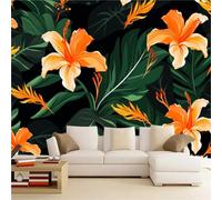 Wallpaper - Wall Mural Hemerocallis 365 x 254 cm Photo Wallpaper Plants and Flowers Non-Woven Premium Art Print Wall Mural Decoration for Living Room, Bathroom, Bedroom