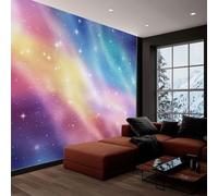 Wallpaper Wall Murals Dreamy Rainbow Gradient Colors Colorful Mural for Bedroom Living Room Decor, Non-Woven Print Photo Wallpaper 200x140 cm Wall Decorative Background