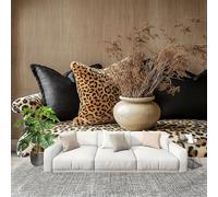 Wallpaper Wall Sticker Animal Leopard Spots Non-Woven Print Photo Wallpaper Light Brown Photo Wall Art for Bedroom Study Game Room Living Room Decor 350x256cm