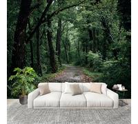 Wallpaper Wall Sticker Jungle Plant Trail Non-Woven Print Photo Wallpaper Green Photo Wall Art for Bedroom Study Game Room Living Room Decor 400x280cm