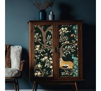 Wallpaper Yellow Tiger Tree Bedroom Bathroom Kitchen Self Adhesive Wallpaper Waterproof Sticky Back Plastic for Walls Cabinets Peel and Stick Wall Paper 45x300 cm/ 2 roll