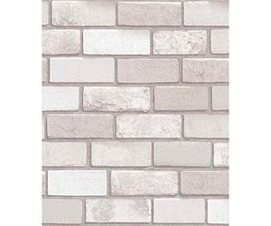 Wallpapers from Arthouse Diamond Brick Vinyl Wallpaper Taupe 669402 Full Roll, Brown