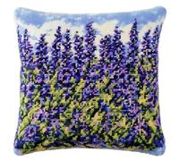 Wallphantom 11CT Cross Stitch Pillow Kit,Lavender Flowers