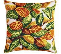 Wallphantom Cross Stitch Cushion Kits for Beginners,Leaf