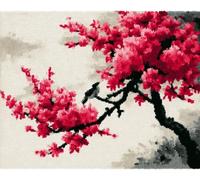 Wallphantom DIY Latch Hook Rug Kit,Chinese Flower and Bird Design