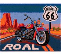 Wallphantom DIY Latch Hook Rug Kit,Motorcycles on the Road