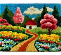 Wallphantom DIY Latch Hook Rug Kit,Spring Landscape