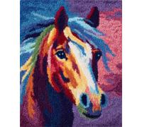 Wallphantom DIY Latch Hook Rug Kits for Adults,Animal Horse