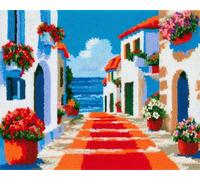 Wallphantom DIY Latch Hook Rug Kits for Adults,Seaside Town