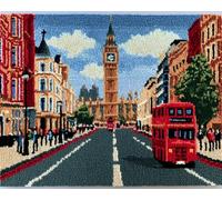 Wallphantom Latch Hook Crafts Kits for Adults,London City Streets
