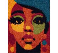 Wallphantom Latch Hook Kits Rugs,Black Girl