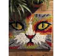 Wallphantom Latch Hook Rug Kits,Cat Portrait