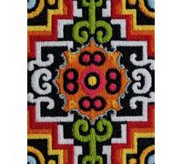Wallphantom Retro Style Latch Hook Kits for Adults Rug,Colorful Tile Patterns,Latch Hook Kits DIY Crochet Handcraft Rug Hooking Kit for Kids and Adults,55x75cm