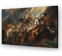 Wallpicss Ancient Greek Mythology Poster Framed Canvas Painting The Fall of Phaethon Famous Artwork Prints Vintage Bathroom Wall Decor 12x18 inches