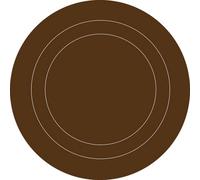 Wallpops 4 X Large Self-Adhesive Brown Round Circles Wall Stickers