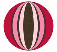 Wallpops, 4 X Large Self-Adhesive Pink/red Geometric Circle Wall Stickers
