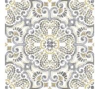 Peel & Stick Vinyl Floor Tiles 10pcs Per Pack Marble Moroccan Floral Pattern Floor Pops - 21 Styles Sticky Back - Self Adhesive ANTICO FP2947