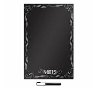 Wallpops Black & White Bistro Notes Peel & Stick Dry Erase Message Board