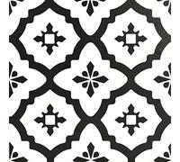 Floorpops Comet Self Adhesive Floor Tiles Black