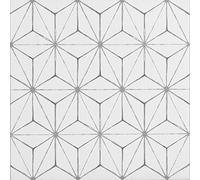Floorpops Kikko Self Adhesive Floor Tiles White