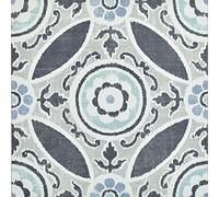 WallPops FP2484 Sienna Peel & Stick Floor Tiles, Blues, Set Of 10 Piece