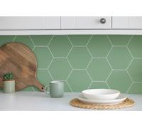 Wallpops Hexagon Green Tiles Wall Sticker - Pack of 9