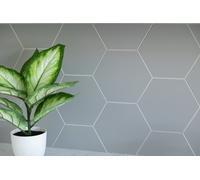 Wallpops Hexagon Grey Tiles Wall Sticker - Pack of 9