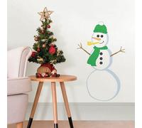 Wallpops Large Self-Adhesive Kids Christmas Snowman Wall Art Stickers