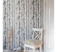 Wall Pops Self Adhesive Wallpaper Birch Tree 52CMX5.49M Grey