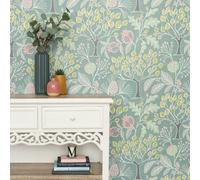 Wallpops Nu Wallpaper Groovy Garden Green 52.07Cm X 5.49M Self-Adhesive Wallpaper