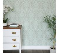 Wallpops Nu Wallpaper Nomad Damask Green 52.07Cm X 5.49M Self-Adhesive Wallpaper