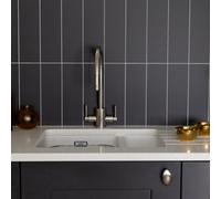 Wallpops Subway Black Premium Self Adhesive Vinyl Wall Tiles 9.98Cm(H) 29.99Cm(W) 3.3mm(D) Pack Of 10 (0.30Sqm)