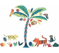 Wallpops Tropical Animal Rainforest Large Kids Bedroom Wall Stickers Murals