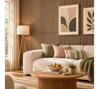 Wallpops Wall Pops Acoustic Slat Wood Natural 120Cm X 21Cm (9 Panels - 2.27Sqm) Wall Panels