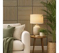 Wallpops Wall Pops Acoustic Slat Wood Natural 60Cm X 60Cm (1 Panel) Wall Panel