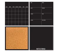 Wallpops WPE1875 Dry Erase Organisation Kit Decal - Black