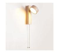 Wallps, 180° Rotatable Led Wall Sconcep - 9W Natural Marble Stwall Light with Pull Cswitch, Mid Century Modern Rustic Lightifor Bedroom, Liviroom, Kitchen, Wallp/Wood-with Pull C