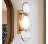Wallps,Ate Glow Artistry Sconce, Naturalate Stone, Glow,Elegance, Wall Lights for Liviroom, Kitchen Sconce/Natural/17"