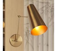 Wallps, Elegant Articulatimid-Century Modern Metal Sconce, Articulating, Mid-Century Modern, Metal, Sconce, Elegance, Wall Lights for Liviroom/Brass Pole with Brass/a