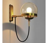 Wallps, Faucet European Wall Light V-Intage Industrial Ball Wall Lights Retro Indoor, Led Wallp Bedroom Home Liviroom, Globe Glass Wall Lantern Industrial,Water-Tap/D/a