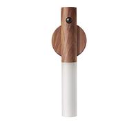 Wallps, Led Wallp with Motion Sensor, USB Rechargeable Wireless Wall Sconce Lights with Switch Led Warmes Licht Interior Night Light for Bedroom Headboard,Ash Safe/Walnut Wood/a